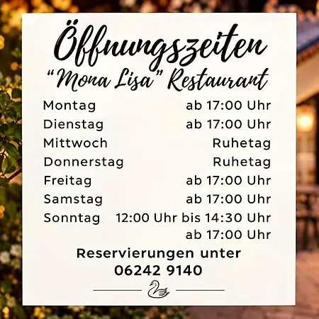 Zum Schwanen Mit Restaurant Mona Liza Osthofen